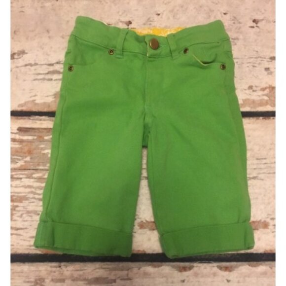 Persnickety Green Capris - Picture 1 of 3